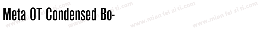 Meta OT Condensed Bo字体转换
